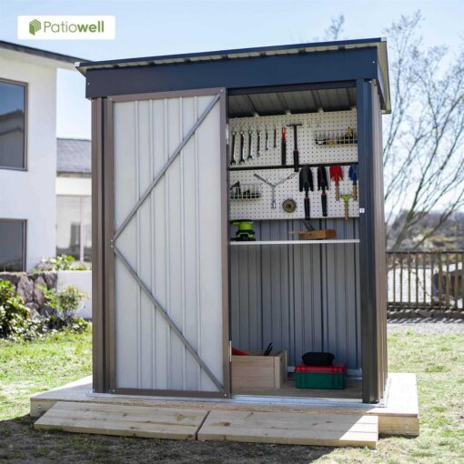 Patiowell 5-ft x 3-ft Steel Storage Shed - Image 2
