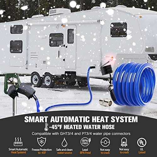 Bipeoo 100FT 30FT 50FT Heated Water Hose for Rv,-45 °F Antifreeze Drinking Garden Water Hose with Energy Saving Thermostat,1/2 Inner Diameter Rv - Image 3