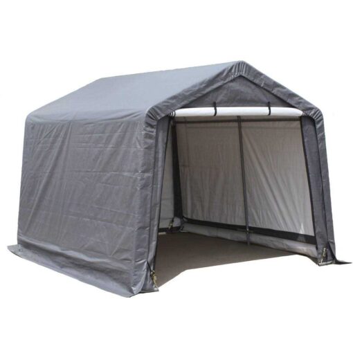 8 ft. x 8 ft. Metal Portable Storage Shed WEATHERFAST