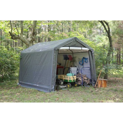 8 ft. x 8 ft. Metal Portable Storage Shed WEATHERFAST - Image 5
