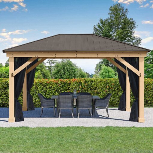 Yardistry Meridian Gazebo Mosquito Mesh Kit - Image 3