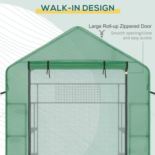 Outsunny Walk-in Greenhouse - Image 2