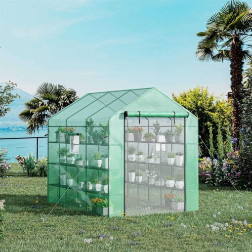 Outsunny Walk-in Greenhouse - Image 5