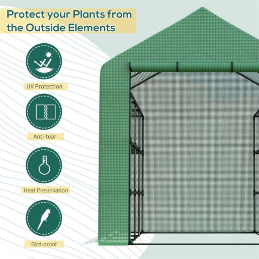 Outsunny Walk-in Greenhouse - Image 3