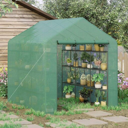 Outsunny Walk-in Greenhouse - Image 5