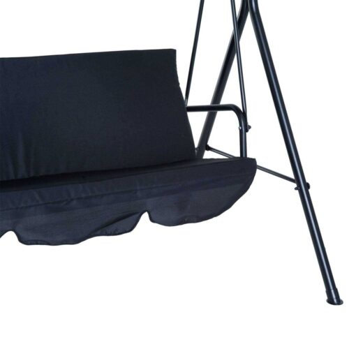 Outsunny 3-Person Porch Lawn Swing with Canopy - Image 5
