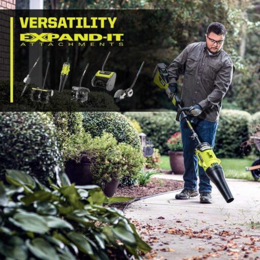 RYOBI 40V HP Brushless Cordless Carbon Fiber Shaft Attachment String Trimmer 4.0 Ah Battery Charger - Image 4