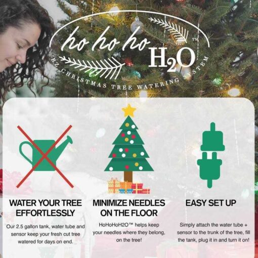 Hohohoh2o Automatic Christmas Tree Watering System Device, Santas Tree Helper Keeps Your Christmas Tree Healthy and Fresh - Image 3