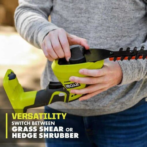 RYOBI ONE+ 18V Cordless Grass Shear and Shrubber Trimmer - Image 2