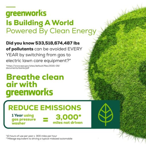 Greenworks 5210902 15 Extension Included Surface Cleaner - Image 4