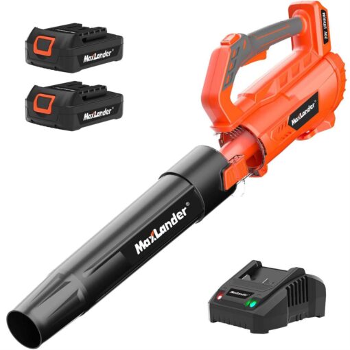 Leaf Blower Cordless with Battery and Charger Maxlander 335cfm Cordless Leaf Blower