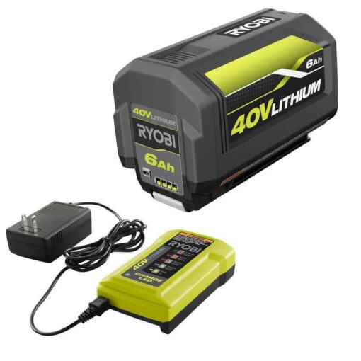 Ryobi 20 in. 40-Volt Brushless Cordless Lithium-Ion Battery Walk Behind Push Lawn Mower 6.0 Ah Battery/Charger Included - Image 3