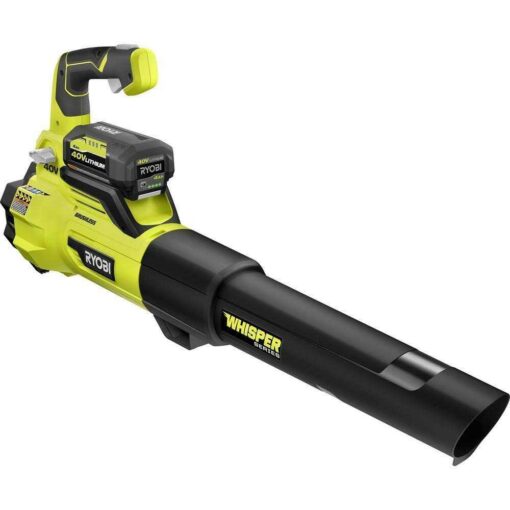RYOBI 40V Brushless 125 MPH 550 CFM Cordless Battery Whisper Series Jet Fan Blower - Image 2