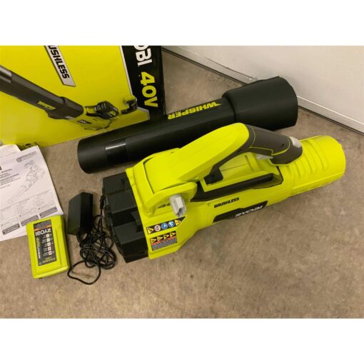 RYOBI 40V Brushless 125 MPH 550 CFM Cordless Battery Whisper Series Jet Fan Blower - Image 3