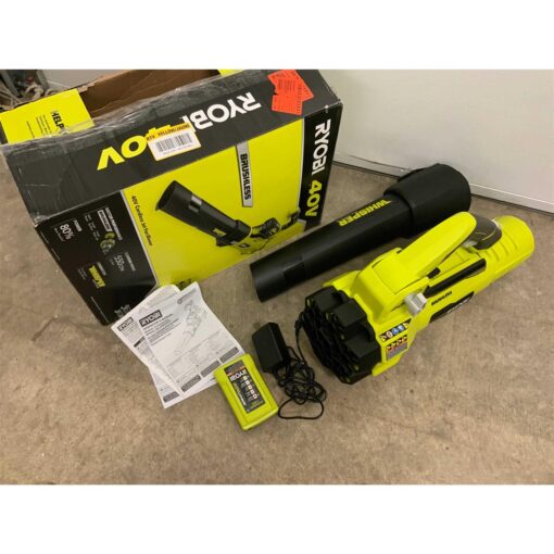 RYOBI 40V Brushless 125 MPH 550 CFM Cordless Battery Whisper Series Jet Fan Blower - Image 4