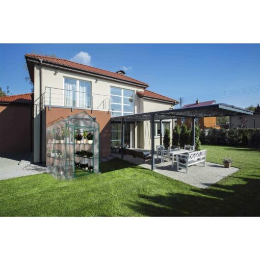Home-Complete Walk-in Greenhouse-Indoor Outdoor with 8 Shelves - Image 2