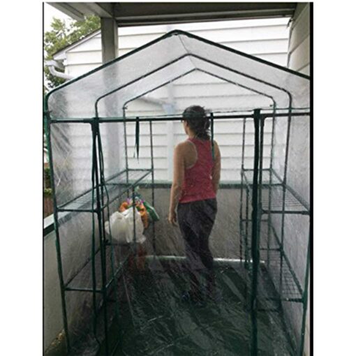 Home-Complete Walk-in Greenhouse-Indoor Outdoor with 8 Shelves - Image 5