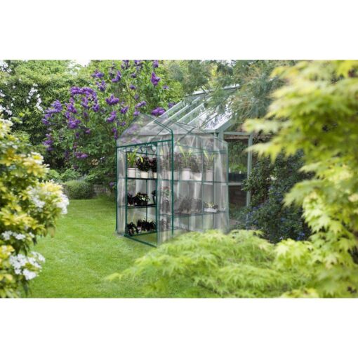 Home-Complete Walk-in Greenhouse-Indoor Outdoor with 8 Shelves - Image 3