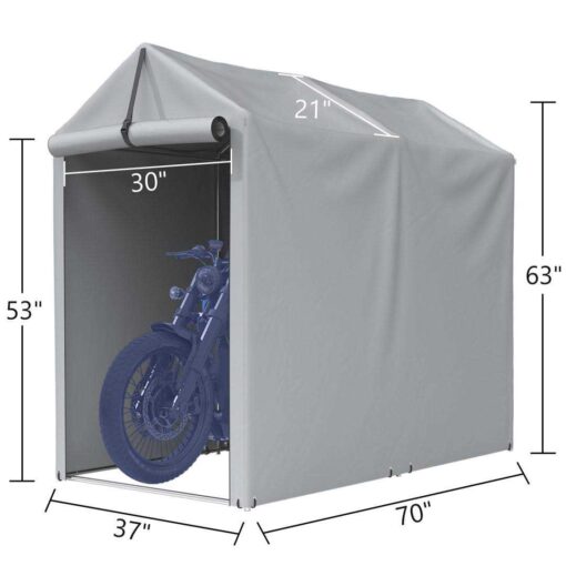 3 ft. 1 in. W x 5 ft. 10 in. D Portable Storage Shed Homall - Image 2