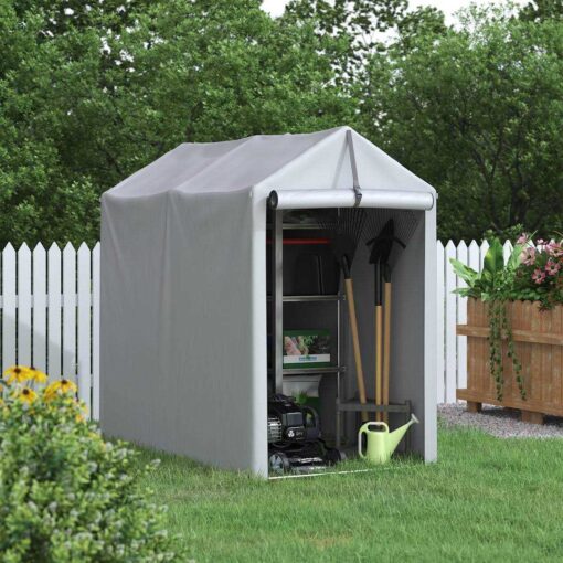 3 ft. 1 in. W x 5 ft. 10 in. D Portable Storage Shed Homall - Image 5