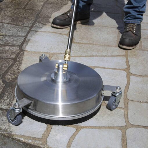 SurfaceMaxx 14.5-in 4500 PSI Rotating Surface Cleaner for Gas Pressure Washers Stainless Steel - Image 5