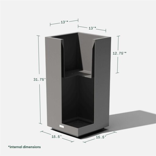 Veradek Block Series Pedestal Planter - Image 3