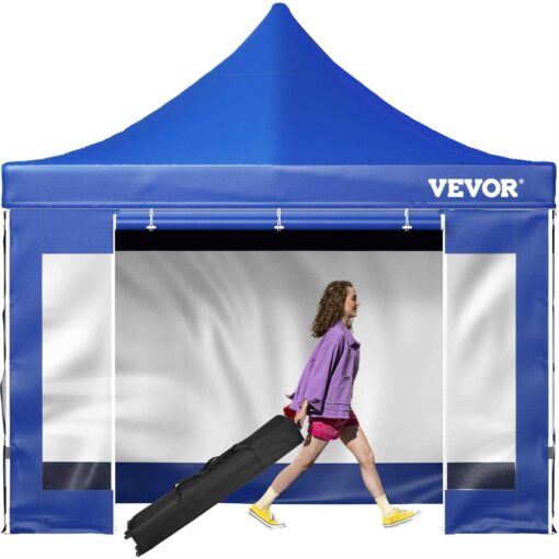 VEVOR 10 Ft. x 10 Ft. Pop Up Canopy Tent Outdoor Patio Gazebo Tent Uv Resistant Waterproof Instant Gazebo Shelter - Image 3