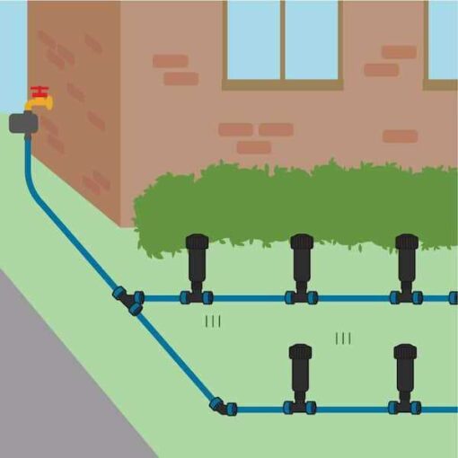 Orbit 2-Zone in-Ground 1/2 in. Sprinkler System with Hose Faucet Timer - Image 4