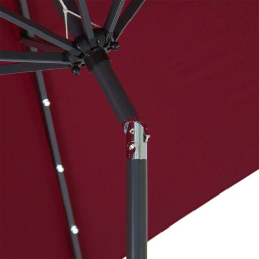 Best Choice Products Solar LED Lighted Patio Umbrella Tilt Adjustment - Image 2