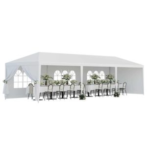 JupiterForce 10 x Outdoor Wedding Party Tent Camping Shelter Gazebo Canopy with Removable Sidewalls Heavy Duty Tent Gazebo Storage BBQ Pavilion