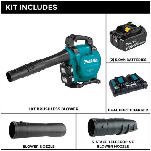 Makita 18V X2 LXT Brushless Cordless Lithium-Ion Blower Kit - XBU04PT - Image 5