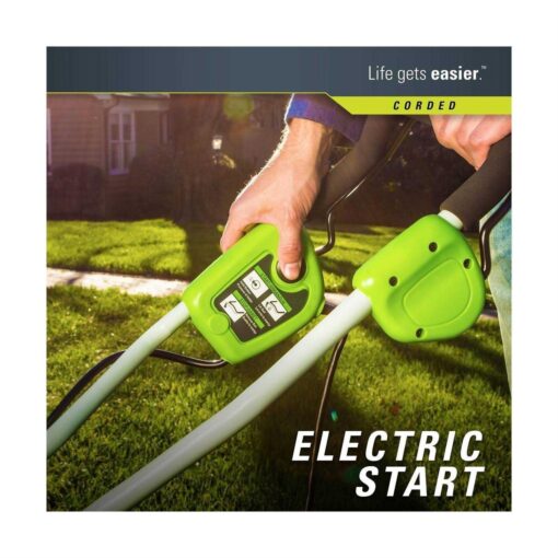Greenworks 10 Amp 14 Corded Electric Dethatcher 27022 - Image 4