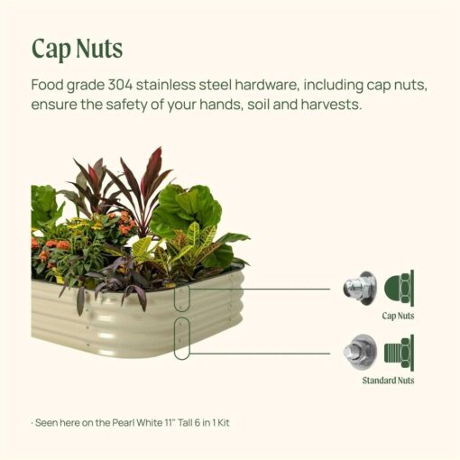 Vego Garden 17 Tall 9 In 1 Modular Metal Raised Garden Bed Kit - Image 4