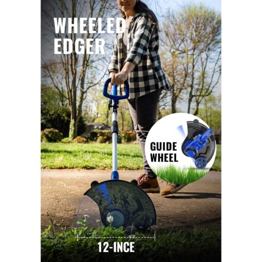 Badger 20-Volt Lithium-Ion String Trimmer/Edger and Axial Blower with 2 Ah Batteries and Charger WB20VTAB - Image 3