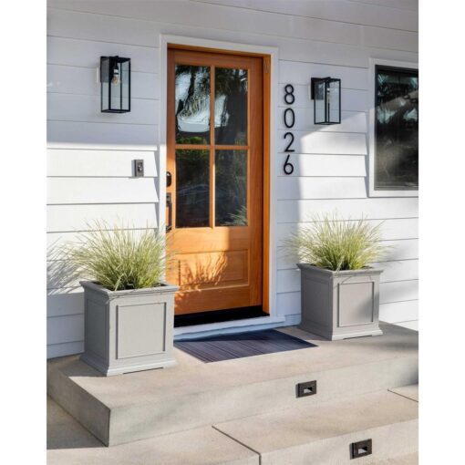 Veradek Brixton Cube 20 Planter Black - Image 2
