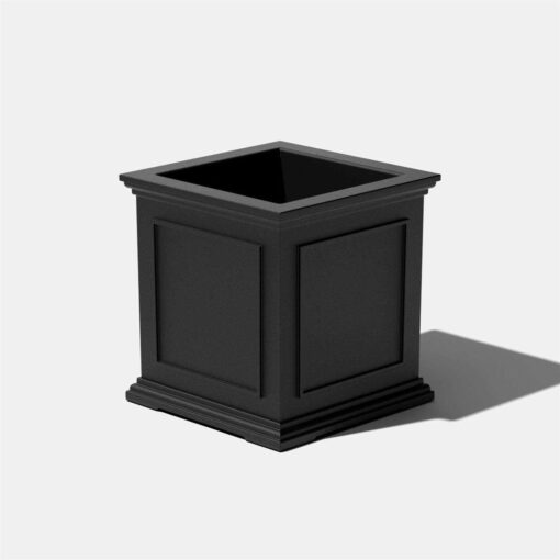 Veradek Brixton Cube 20 Planter Black - Image 4