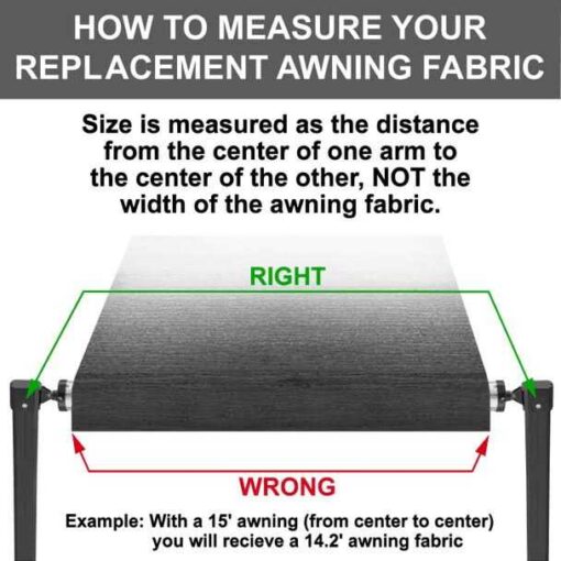 RecPro? RV Awning Replacement Fabric Heat-Welded Seams - Image 4