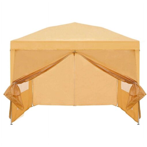 Clipop 10x10ft Pop Up Gazebo Canopy Waterproof Shelter with 4 Side Panels & Carry Bag - Image 3