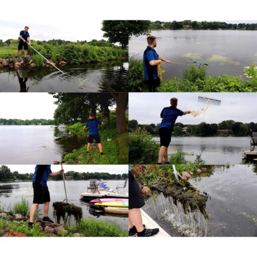 Aquatic Weed Rake with Long Tines For Lakes & Ponds - Image 2