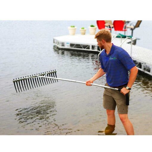 Aquatic Weed Rake with Long Tines For Lakes & Ponds - Image 4