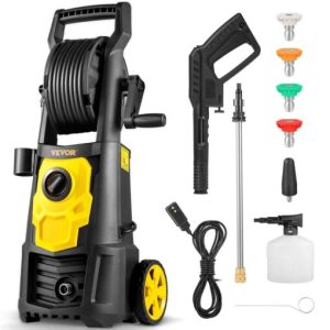 VEVOR Electric Pressure Washer 2000 PSI Max. 1.76 GPM Power Washer with 30 ft Hose & Reel