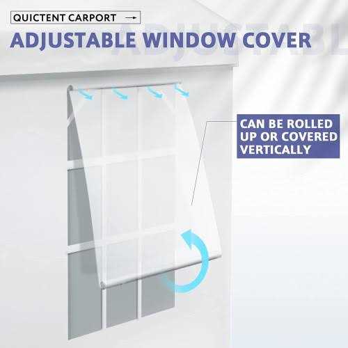 Quictent 10×20 Heavy Duty Carport Gazebo Canopy Garage Car Shelter - Image 4