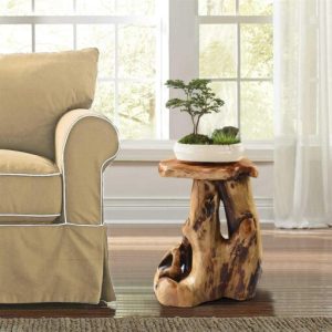 Greenage Cedar Roots Flower Stand Stool