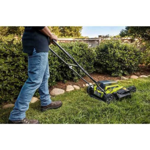 RYOBI 40V 18 in. 2-in-1 Cordless Battery Walk Behind Push Mower - Image 2