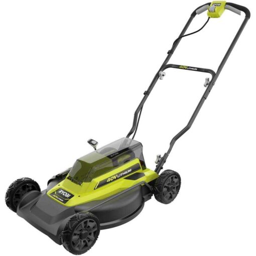 RYOBI 40V 18 in. 2-in-1 Cordless Battery Walk Behind Push Mower - Image 4