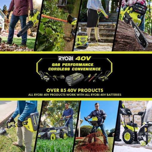 RYOBI 40V 18 in. 2-in-1 Cordless Battery Walk Behind Push Mower - Image 5