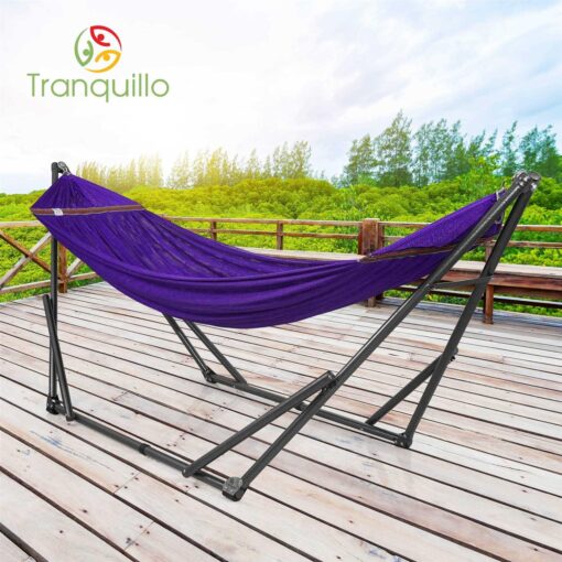 Tranquillo Universal Double Hammock with Adjustable Stand Bag - Image 3