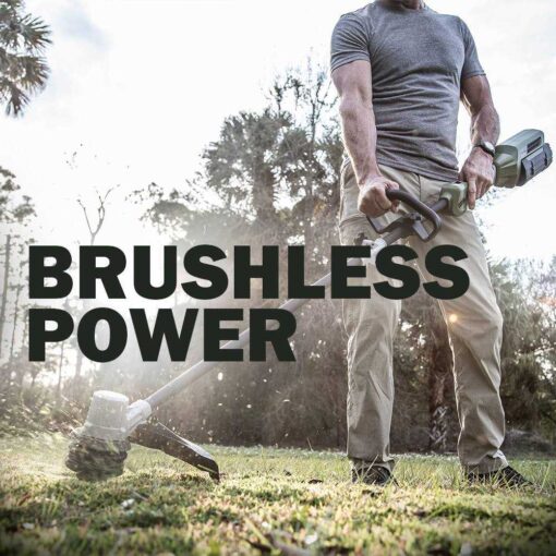 Green Machine 62V Cordless String Trimmer Brushless motor and Auto-Wind spool Battery and Charger - Image 4