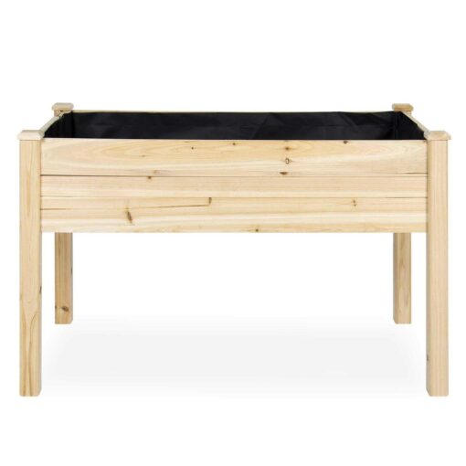 Best Choice Products 48x24x30in Raised Garden Bed Elevated Wood Planter Box Stand for Backyard - Image 5