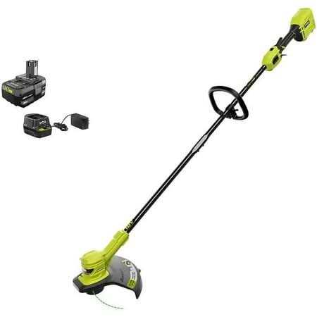 RYOBI ONE+ HP 18V Brushless 13 in. Cordless Battery String Trimmer with 4.0 Ah Battery and Charger - Image 2